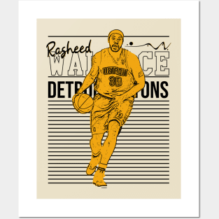 Rasheed wallace | retro Posters and Art